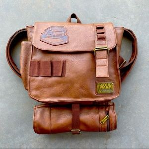 LOUNGEFLY Disney Star Wars The Force Awakens Rey Faux Leather Backpack